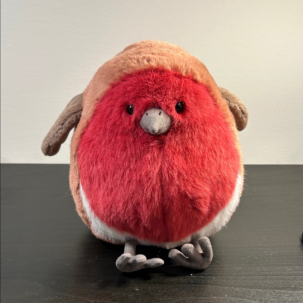 Rare/Jellycat Plush Red and Brown Bird Toy